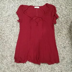 Burgendy Shirt